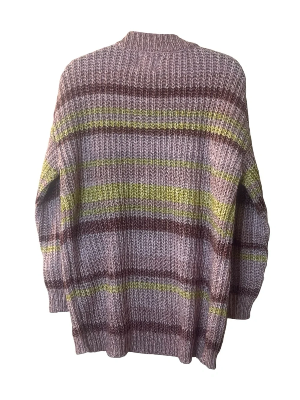 Ultra Flirt Striped Crewneck Knit Sweater Sz XL